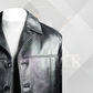 Men’s Black Genuine Leather Reefer Jacket – Handmade Classic Fit