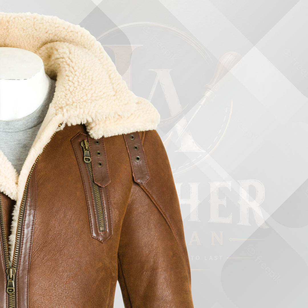 Men's Handmade Tan Sheepskin Leather Trench Coat