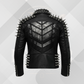Men's Punk Spiked Leather Jacket – Real Cowhide Motorcycle Biker Coat
