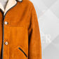 Men's Cognac Traditional Sheepskin Winter Coat