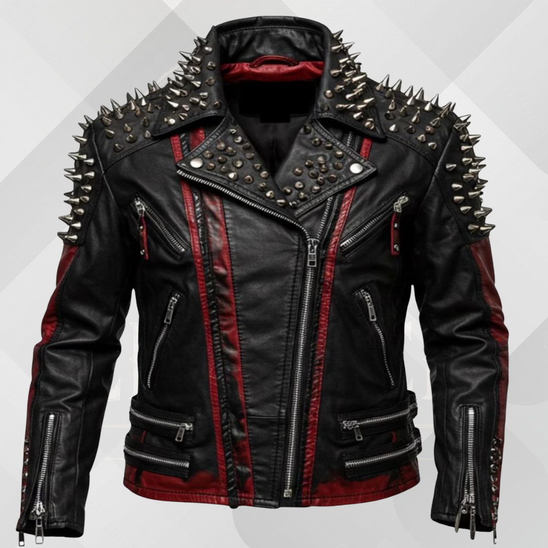 Men's Spiked Leather Jackets