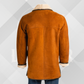 Men's Cognac Traditional Sheepskin Winter Coat