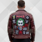 Men's Burgundy Studded Cowhide Leather Biker Jacket