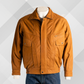 Men's Tan Genuine Nubuck Leather Jacket