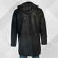 Men's Black Shearling Sheepskin Duffle Coat – Handmade