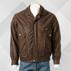 Men's Brown Nubuck Leather Blouson Jacket