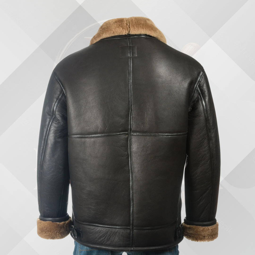 Men's Brown & Ginger B3 Sheepskin Aviator Jacket