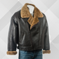 Men's Brown & Ginger Sheepskin Aviator Jacket
