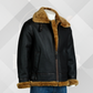 Men's Black Shearling B3 Flight Jacket