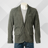 Men's Handmade Grey Sheep Suede Blazer