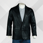 Men's Handmade Black Sheep Nappa Leather Blazer