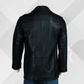 Men's Handmade Black Sheep Nappa Leather Blazer