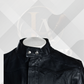 Men's Black Full Length Genuine Leather Matrix Coat