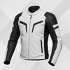 Men's Black White Motorcycle Leather Jacket – Genuine Cowhide