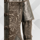 Men's Handmade Full Length Embossed Leather Coat