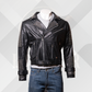 Men’s Black Studded Biker Leather Jacket